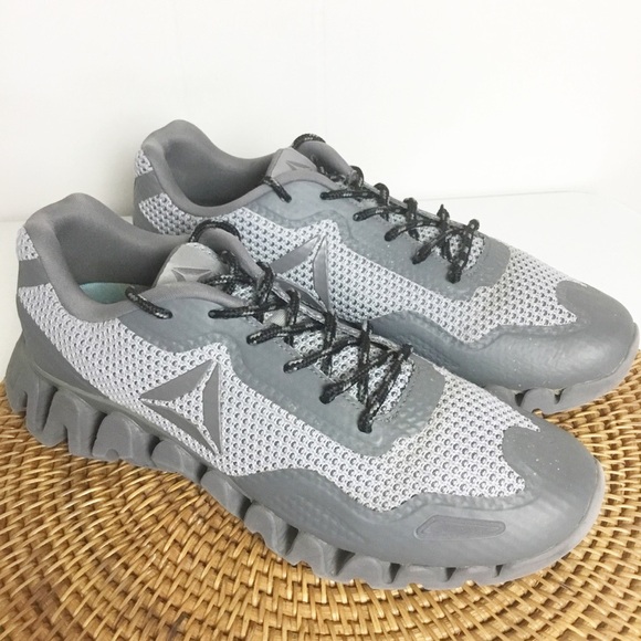 Reebok Zig Tech Gray Running Shoes Size 9.5 Mens - Picture 5 of 8